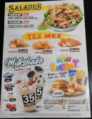 Menu 35 street - Les salade, tex mex et milkshakes