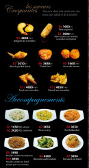 Menu Lilas Exquis - Les sauces, accompagnements