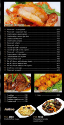 Menu Lilas Exquis - Les fruits de mer