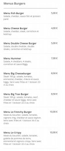 Menu Pizza News - Menus burgers