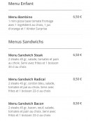 Menu Pizza News - Menu Enfant et Menus Sandwichs