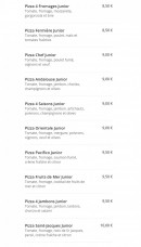 Menu Pizza News - Pizzas base tomate junior suite