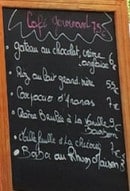 Carte et menu de Au bouchon gourmand à Tremblay en France — Le café gourmand
