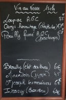 Carte et menu de Au bouchon gourmand à Tremblay en France — Les vins au verre