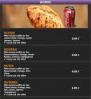 Menu Del Casa Pizza - Les big'dwichs