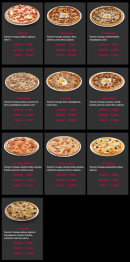 Menu La Tour de Pizz - Les pizzas page 3