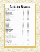 Carte et menu de Le Potager De Kristine à Tremblay en France — Les boissons