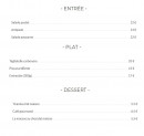 Carte et menu de Le sud gourmand à Tremblay en France — La carte