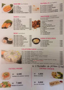 Carte et menu de Oh sushi à Tremblay en France — Le sashimi, sushi, maki...
