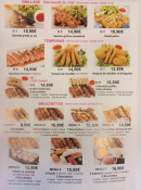Carte et menu de Oh sushi à Tremblay en France — Les grillades, tempura et brochettes