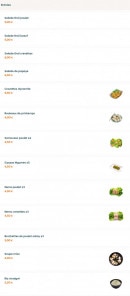 Carte et menu de Thaï Shi à Tremblay en France — Les entrées