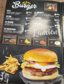Menu Chez l'ancien - Les burgers
