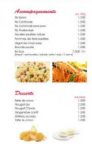 Carte et menu de Délices d'Aubervilliers à Aubervilliers — Les accompagnements et desserts