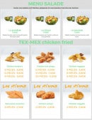 Menu O72#deouf - Le menu salade et tex mex