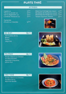 Menu Asian Home - Les plats thaï