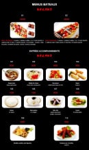 Menu Nagano - Menus eateaux