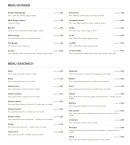 Menu O'klm Food - Les sandwiches et burgers