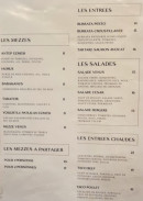 Carte et menu de Venus Steak house à Les Pavillons Sous Bois — Les entrées, mezzés et salades