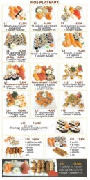 Menu Wasabi - Les plateaux