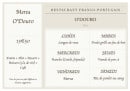 Menu O Douro - Menu du jour de la semaine 