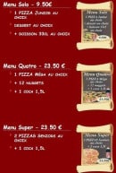 Menu Pizza Venezia - Les Promos