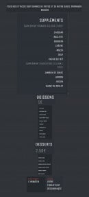 Menu O'tacos - les supplements, boissons et desserts