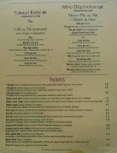 Carte et menu de Au soleil du Viet Nam à Saint Ouen — Les menus et entrées