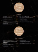 Menu Marie Curry - Les pains et desserts