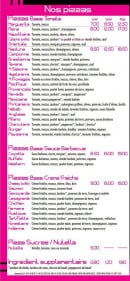 Menu Carta'pizza - Les pizzas 