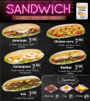 Menu French Cantine - Les sandwichs