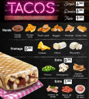 Menu French Cantine - Les tacos