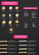 Menu Jap N’Wok - Roll personnalisé, ingrédients et  signatures