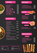 Menu Jap N’Wok - Les entrées, tartares et sushis,...