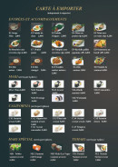 Carte et menu de Ozakaya à Gournay sur Marne — Les entrées, accompagnements, ...