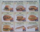 Menu A Bientôt Pizza - Les burgers