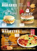 Menu Croq Pizza - Menu burger et menu assiettes