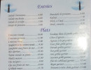 Carte et menu de Le phare de la goulette à Pantin — Les entrées et plats
