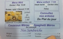 Carte et menu de Le phare de la goulette à Pantin — Les menus, sandwichs, ...