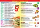 Menu Pizza center milano - Les pizzas, salades,...