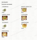 Menu pizza pronto - les salades