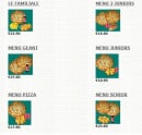 Menu pizza pronto - menu pizza