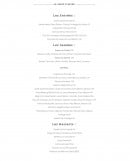 Menu Tchao - Entrées, salades et desserts 