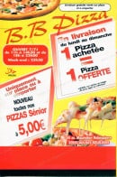 Menu B.B Pizza - menus