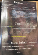 Carte et menu de La Ferme Grill à Aulnay Sous Bois — Les poissons, tajines et menu enfant