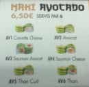 Menu Buzz sushi - Les makis avocado