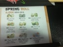 Menu Buzz sushi - Les spring rolls