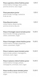 Menu Le Mirage - Les pizzas du jours page 3