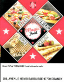 Menu Magic food - Carte et menu Magic food Drancy