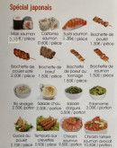 Menu Xingyue - Les spéciales Japonais