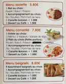 Menu Xingyue - Les menus